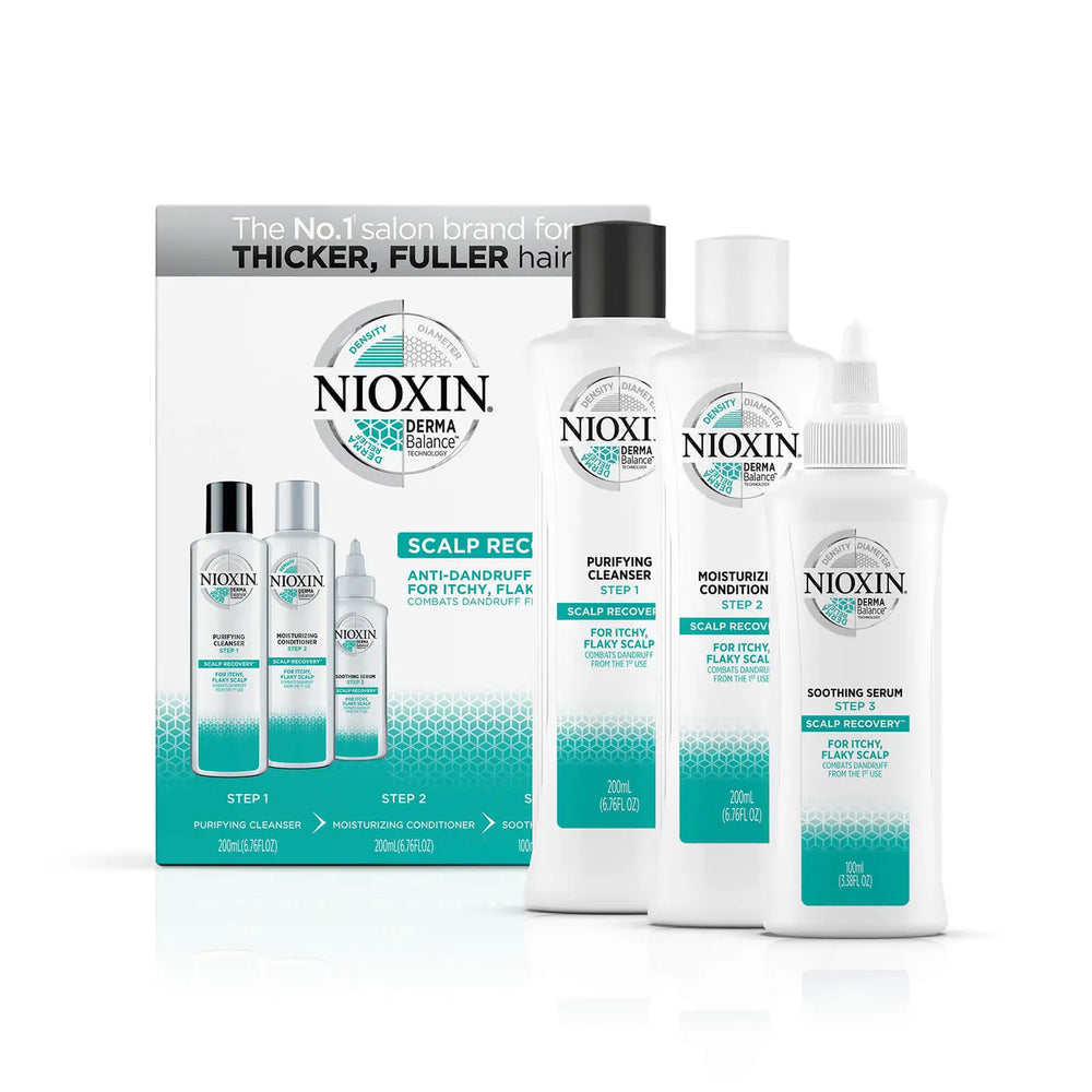 Nioxin Scalp Recovery Kit - Anti-Dandruff System Kit for Itchy, Flaky, Dry Scalp
