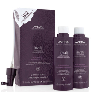 Aveda Invati Advanced Scalp Revitalizer - Duo Pack - Refills  - 2 x 150ml - Reduces Hair Loss