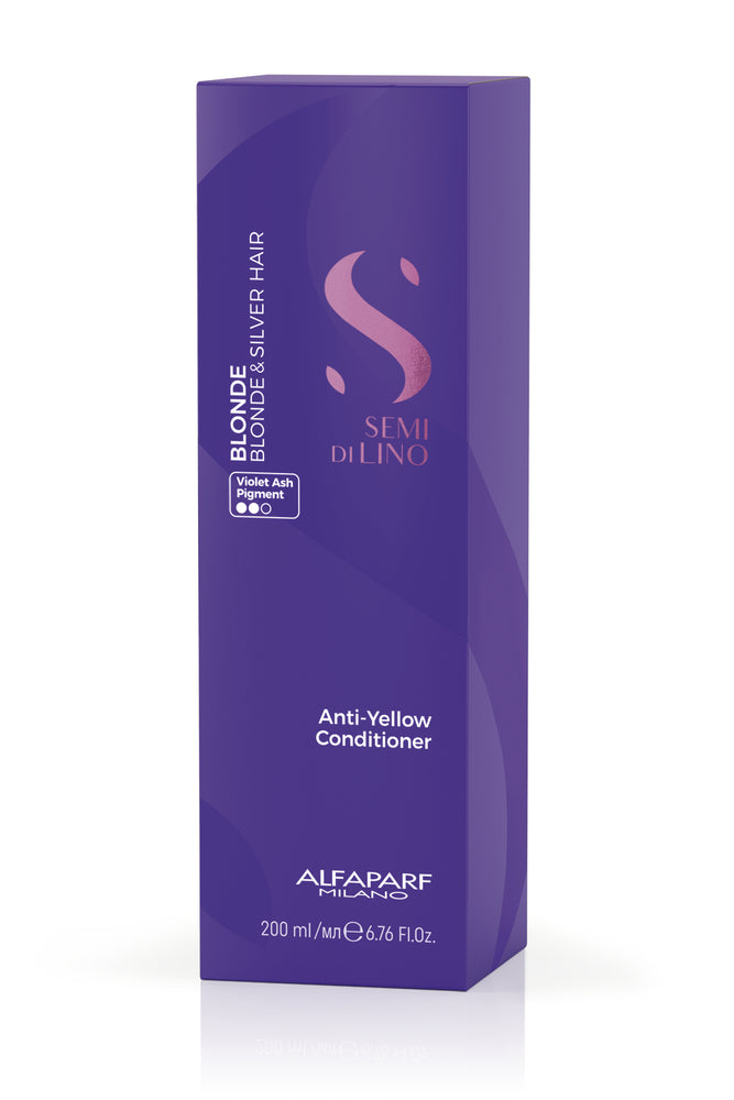 Alfaparf Semi Di Lino Blonde & SIlver Hair - Anti Yellow Conditioner - 200ml