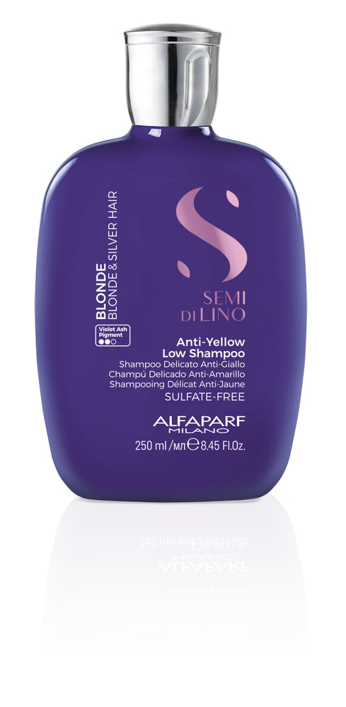Alfaparf Semi Di Lino Blonde & Silver Hair - Anti-Yellow Low Shampoo - 250ml