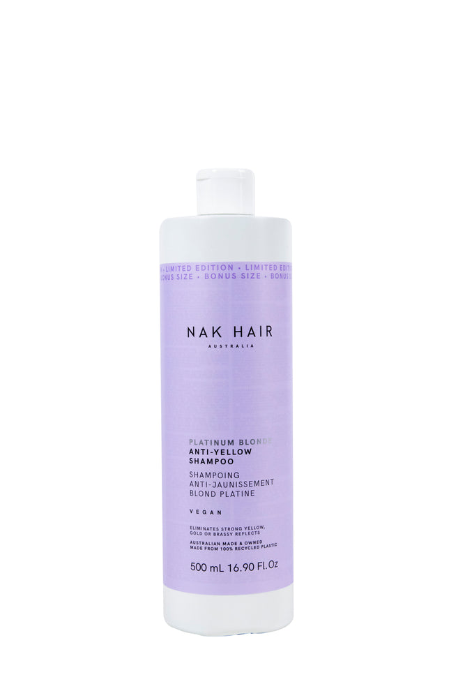 NAK Platinum Blonde Shampoo - Limited Edition 500ml