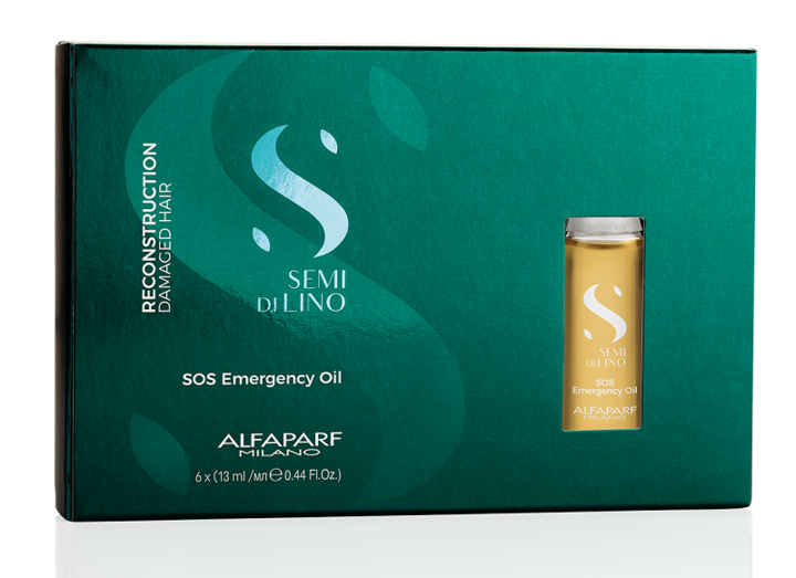 Alfaparf Semi Di Lino Reconstruction SOS Emergency Oil - 6 x 13ml